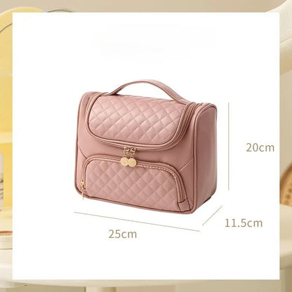 2025 cosmetic bag with high appearance and large capacity, portable waterproof storage bag, travel hook, toiletry bag