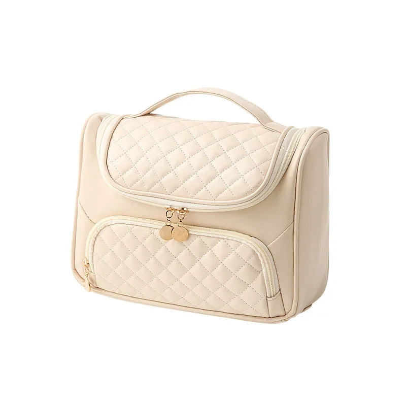 2025 cosmetic bag with high appearance and large capacity, portable waterproof storage bag, travel hook, toiletry bag