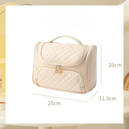2025 cosmetic bag with high appearance and large capacity, portable waterproof storage bag, travel hook, toiletry bag