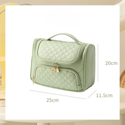 2025 cosmetic bag with high appearance and large capacity, portable waterproof storage bag, travel hook, toiletry bag